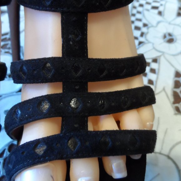 Alaia Black Multi-Strap Heels - Picture 8 of 16